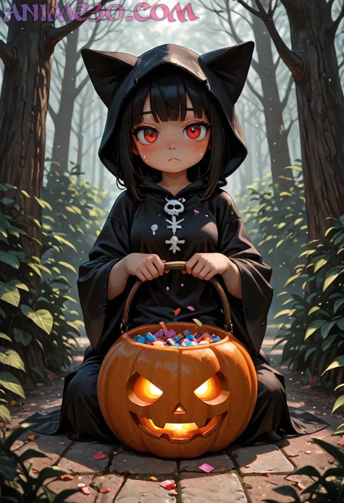 Imágenes Anime Halloween para Fans Otaku: Inspírate con Arte Tenebroso