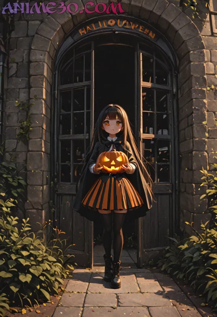 Imágenes Anime Halloween para Fans Otaku: Inspírate con Arte Tenebroso