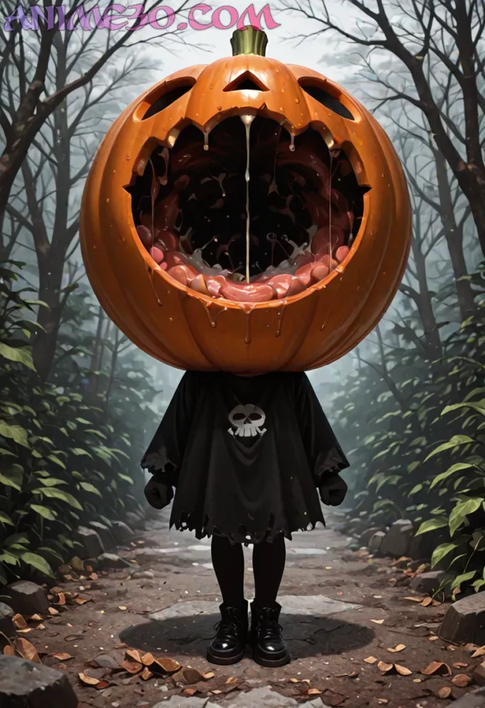 Las mejores imágenes anime Halloween terroríficas arte oscuro y estilo japonés